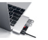 
USB-хаб Satechi Type-C USB 3.0 Passthrough Hub для Macbook 12 (2xUSB 3.0, USB Type-C, SD, micro-SD), Серебристый Док-станция ST-TCUPS