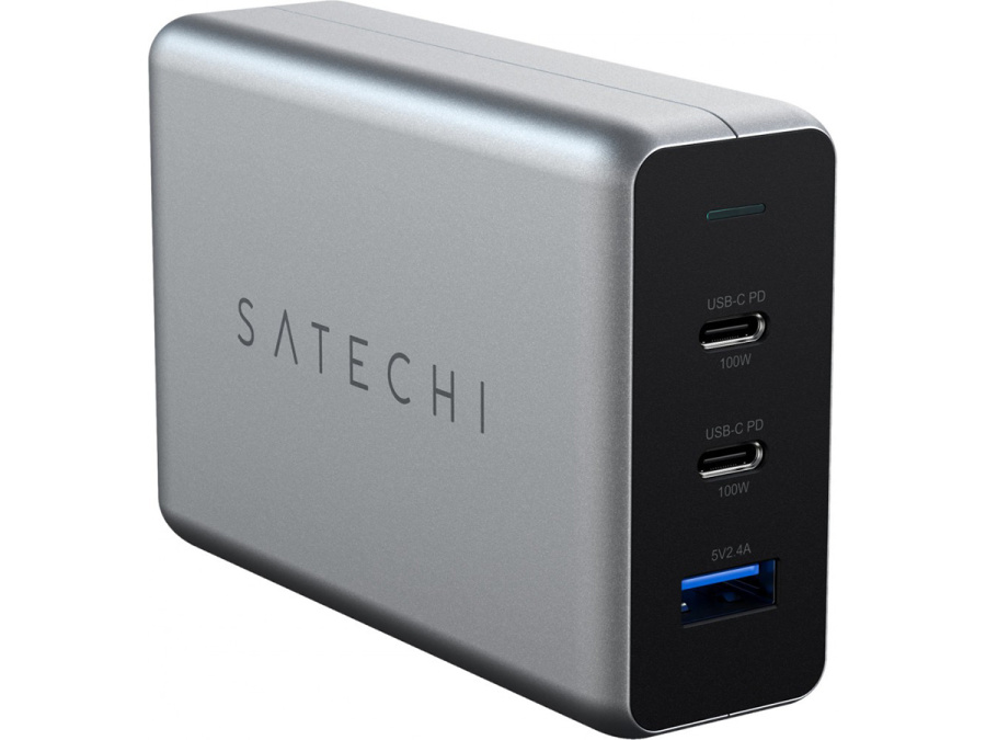 Сетевое зарядное устройство Satechi 100W USB-C PD Compact Gan Charger, USB, 2xUSB Type-C (PD), Серый ST-TC100GM-EU
Сетевое зарядное устройство Satechi 100W USB-C PD Compact Gan Charger, USB, 2xUSB Type-C (PD), Серый ST-TC100GM-EU