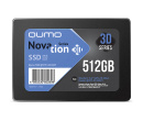 
Внутренний SSD-накопитель Qumo Novation 512GB 2,5” SATA-III, 3D TLC, Черный Q3DT-512GSСY