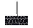 
Клавиатура проводная Satechi Slim W1 Wired Backlit Keyboard, USB Type-C, Серый, ST-UCSW1M-RU