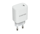 
Сетевое зарядное устройство (адаптер питания) Canyon H20-02, USB Type-C, до 20Вт, Белый CNE-CHA20W02