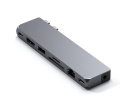 
USB-хаб Satechi Pro Hub Max (HDMI, USB 3.0, USB Type-C, USB Type-C 4, RJ-45, SD, micro-SD, Mini jack), Серый космос Док-станция ST-UCPHMXM