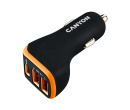 
Автомобильное зарядное устройство Canyon С-08, до 18Вт, 2xUSB 2.4А, USB Type-C, Черный/Оранжевый CNE-CCA08BO