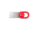 Флешка Netac UM2, 64Gb, USB 3.2, Серебристый/Красный NT03UM2N-064G-32RE