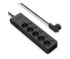 
Сетевой фильтр QUMO Power Bar PRO 6SP4U (P-0006), 5 розеток c выключателем, 3xUSB, 2500 Вт, 10А, 2м Черный 42091