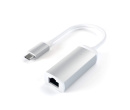Переходник (Сетевой адаптер) Satechi Type-C to RJ-45, 10/100/1000Mbps Ethernet (1Gb), Серебристый ST-TCENS