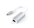 Переходник (Сетевой адаптер) Satechi Type-C to RJ-45, 10/100/1000Mbps Ethernet (1Gb), Серебристый ST-TCENS