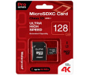 
Карта памяти Qumo microSDXC 128GB Pro series microSDXC Class 10 UHS-I, U3 + SD адаптер, Черный QM128GMICSDXC10U3