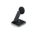 Беспроводное зарядное устройство Satechi 3-in-1 Foldable Qi2 Wireless Charging Stand, 25Вт, Серый ST-Q31FM-EA