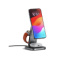 Беспроводное зарядное устройство Satechi 3-in-1 Foldable Qi2 Wireless Charging Stand, 25Вт, Серый ST-Q31FM-EA