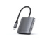USB-хаб Satechi 4-Port USB-C Hub with Power Delivery, USB Type-C (4xUSB Type-C), до 100 Вт, Серый ST-H4CPDM