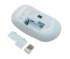 Комплект беспроводной клавиатура + мышь Acer OCC205, Wireless/USB, Белый/Голубой ZL.ACCEE.00C
