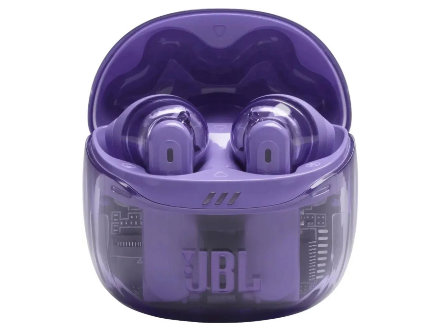 Гарнитура беспроводная (наушники) JBL Tune Flex 2 Ghost, Bluetooth, 55мАч, Прозрачный/Фиолетовый, JBLTFLEX2GMAE Гарнитура беспроводная (наушники) JBL Tune Flex 2 Ghost, Bluetooth, 55мАч, Прозрачный/Фиолетовый, JBLTFLEX2GMAE