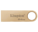Флешка Kingston DataTraveler SE9 G3, 64Gb, USB 3.2, Золотистый DTSE9G3/64GB