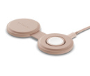 Беспроводное зарядное устройство Satechi OntheGo 2-in-1 Charger, 15Вт, Розовый ST-QTG21R